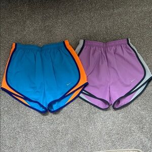 Nike Running Shorts Set - Blue and Purple